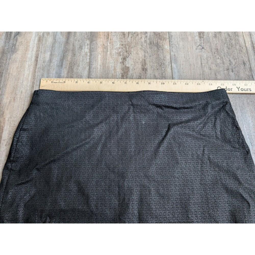 Alex & Olivia Women’s Medium Pencil Straight Skirt Black Patterned Office Siren - Picture 6 of 9